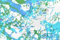Screenshot der Themenkarte "Retentionsflächen"